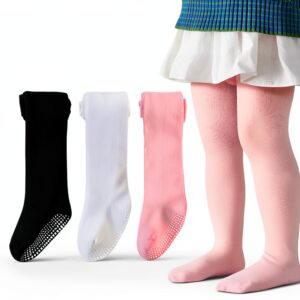 Marchare Baby Girls Tights Cotton Blend Ribbed Waistband-0