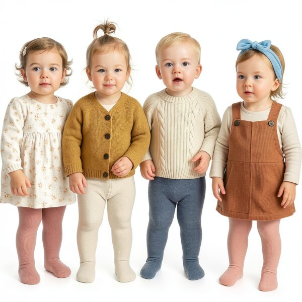 Bistyle Baby Girls Cotton Tights Organic Stretch Leggings-6