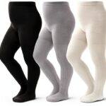 Vanberfia Baby Girls Cotton Tights High Waist Knitted-0