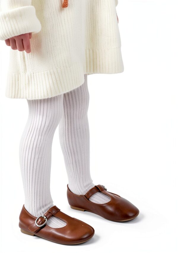 Baby Girls Tights Soft Cotton Ribbed Knit Infant Toddler-4