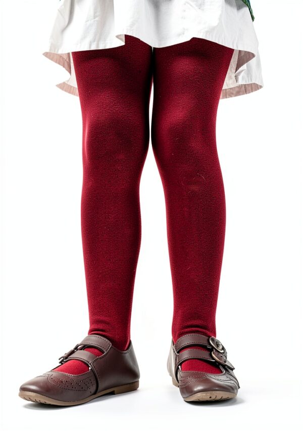 Marchare Baby Girls Tights Cotton Blend Ribbed Waistband-5