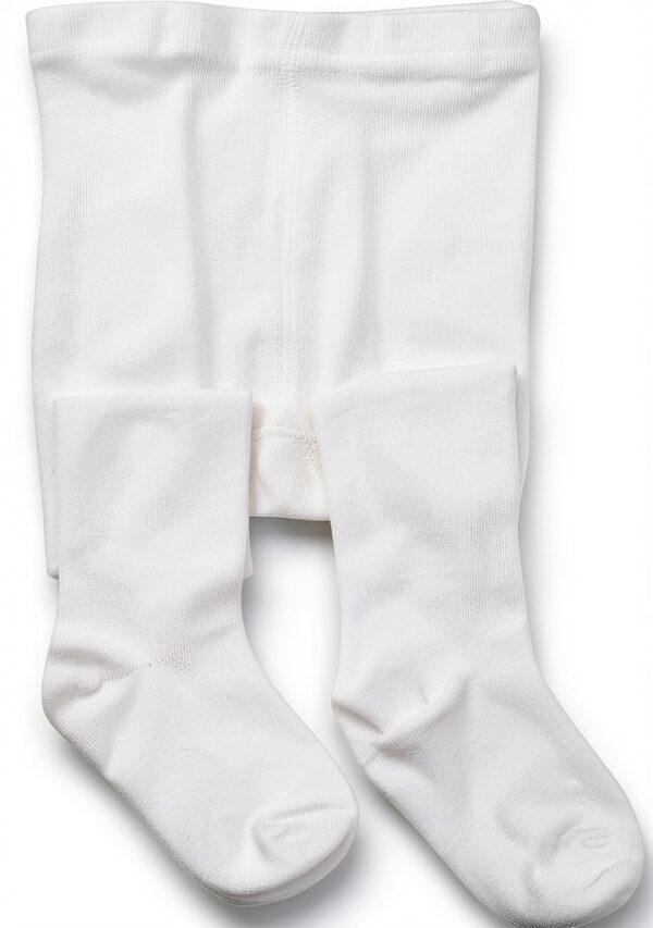 Baby Girls Tights Cotton Nylon Spandex Off White Black Red-0