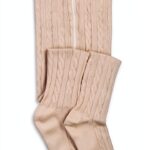 Angel Hosiery Baby Girls Tights Cotton Cable Design Socks-0