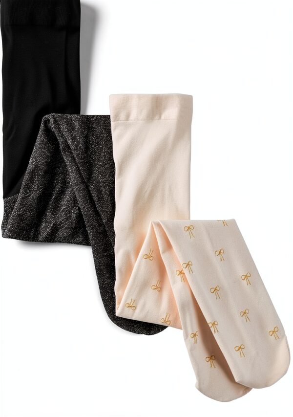 Baby Girls Tights Shimmer Bow Print The Childrens Place-0