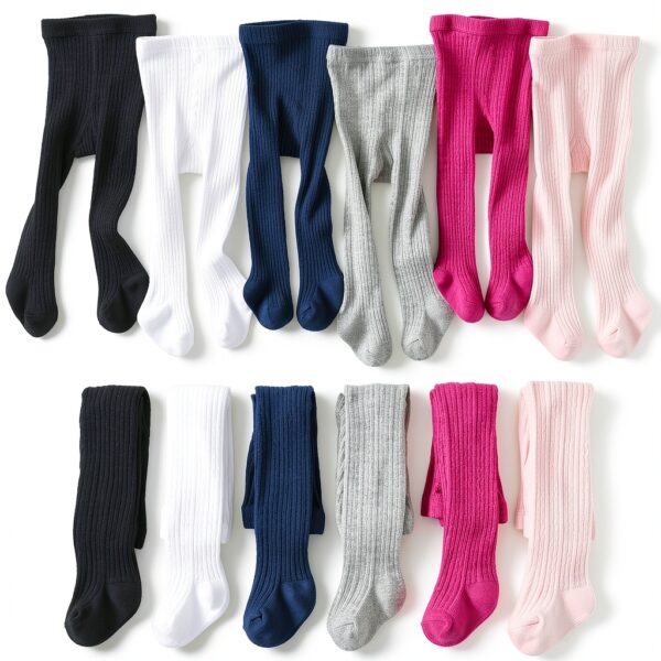 Mini Angel Baby Tights Premium Cotton Cable Knit Infant-6