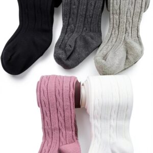 Looching Baby Girls Cotton Tights Soft Stretchy Toddler-0