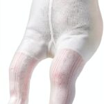 Baby Girls Cable Knit Leggings Soft Cotton Stretch Fit-0