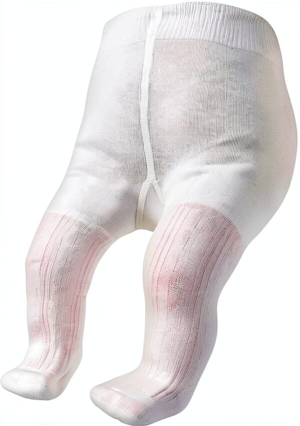 Baby Girls Cable Knit Leggings Soft Cotton Stretch Fit-0