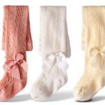 Baby Girls Tights Cotton Rich Bow Design Toddler Stockings-0
