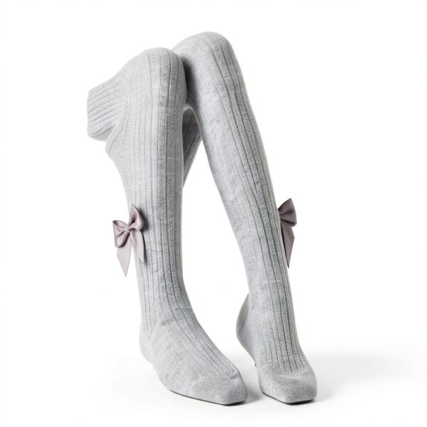 Baby Girls Cotton Tights Soft Comfort Bow Detail Toddler-2