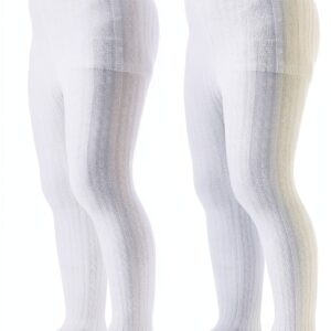 Mini Angel Baby Tights Premium Cotton Cable Knit Infant-0