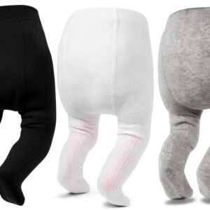 Zando Baby Girls Tights Cotton Blend 3 Pack Multiple Sizes-0
