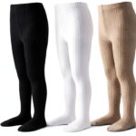 Baby Girls Cable Knit Tights Soft Cotton Blend Cozy Warm-0