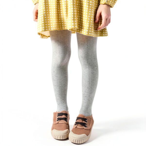 Vanberfia Baby Girls Cotton Tights High Waist Knitted-2