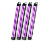Destlife Rechargeable Black Light LED Fixtures 4 Pack-0
