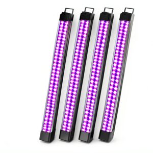 Destlife Rechargeable Black Light LED Fixtures 4 Pack-0