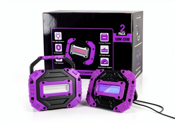 Ropery Black Light Bar Rechargeable COB LED Portable-0