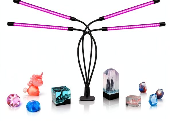 YGS-Tech UV LED Lamp Adjustable Four Head Blacklight-0