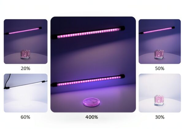 YGS-Tech UV LED Lamp Adjustable Four Head Blacklight-4