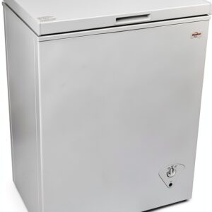 Koolatron Deep Freezer - Chest Freezer, 1 Wire Basket, Garage Ready, Meat Storage, Front Drain, Congelador For Home, Apartment, Basement, Dorm, Cottage, Manual Defrost, Stand Up, 5.0 Cubic Feet, White-0