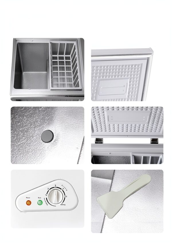 Chest Freezer KRIB BLING 5.0 cu.ft White Compact Top Door-7