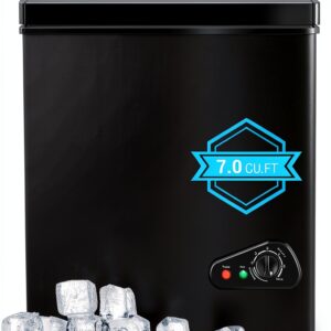 Chest Freezer Tymyp 7.0 Cu.Ft Model FLG-100Q Black 7 Grade Thermostat-0