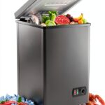 Chest Freezer 5 SUNDAY LIVING 4.2 Cu Ft Gray Compact with Fast Cooling-0