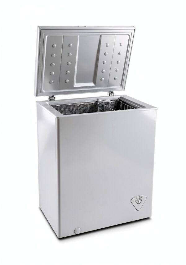 Koolatron Deep Freezer - Chest Freezer, 1 Wire Basket, Garage Ready, Meat Storage, Front Drain, Congelador For Home, Apartment, Basement, Dorm, Cottage, Manual Defrost, Stand Up, 5.0 Cubic Feet, White-3