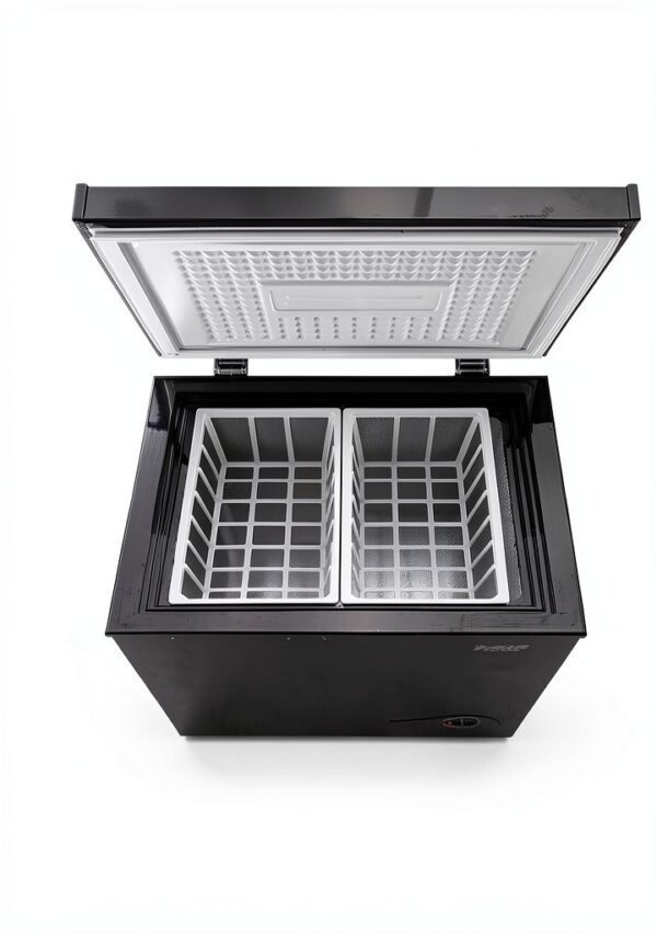 7.0 Cu.Ft Chest Freezer 7 Gears Temperature Control(-4°F to 6.8°F), Deep Compact Freezer with Two Removable Basket, for House, Kitchen, Garage, Basement, Shop, Black-5