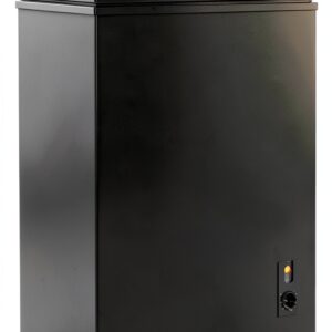 TABU 3.5 Cu Ft Chest Freezer, Top Opening Compact Chest Deep Freezer with 7 Level Adjustable Thermostat, Energy Saving, Removable Storage Basket (Black)-0