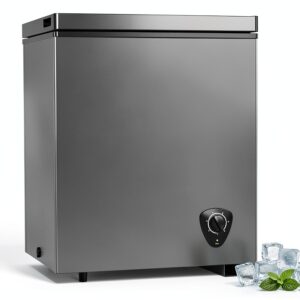 Chest Freezer 3.5 Cu.ft 7-Level Grey – 5 Sunday Living-0