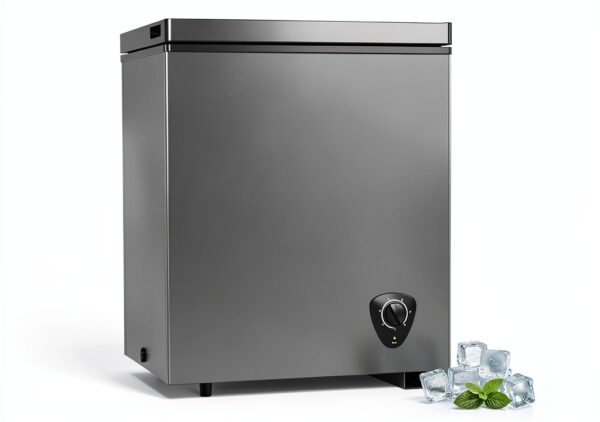 Chest Freezer 3.5 Cu.ft 7-Level Grey – 5 Sunday Living-0