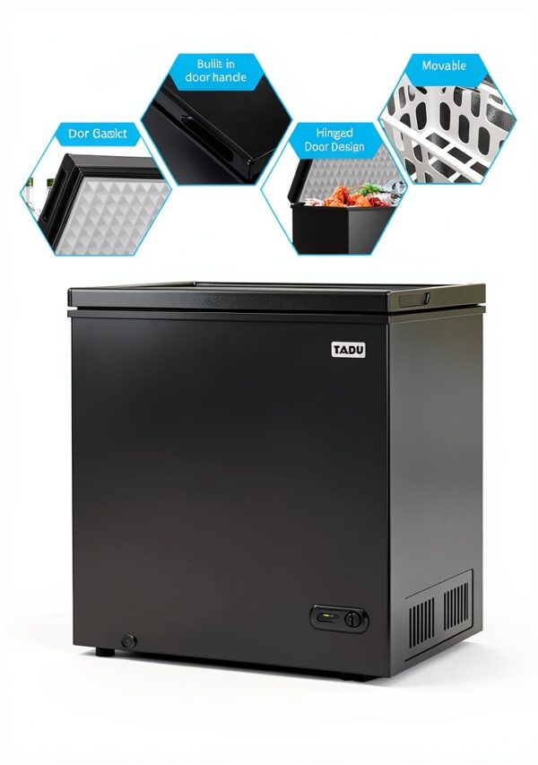 TABU 12.0 Cu Ft Chest Deep Freezer Large Freestanding Black 44001-6