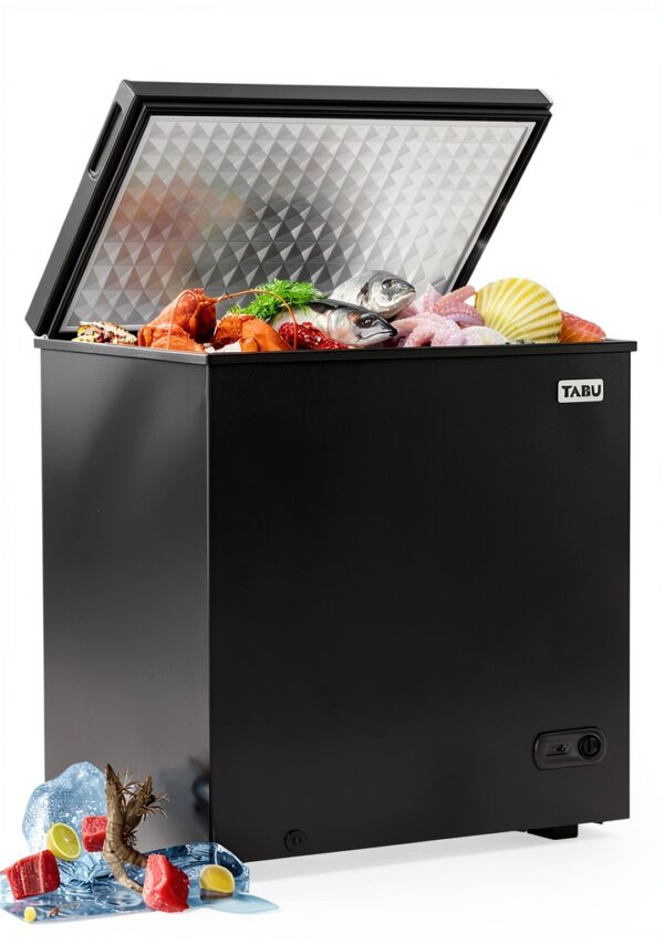 TABU 12.0 Cu Ft Chest Deep Freezer Large Freestanding Black 44001-1