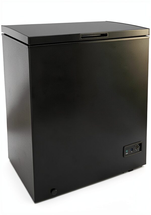 4.98 Cubic Feet Chest Freezer Generic Thermo Removable Basket Black-1