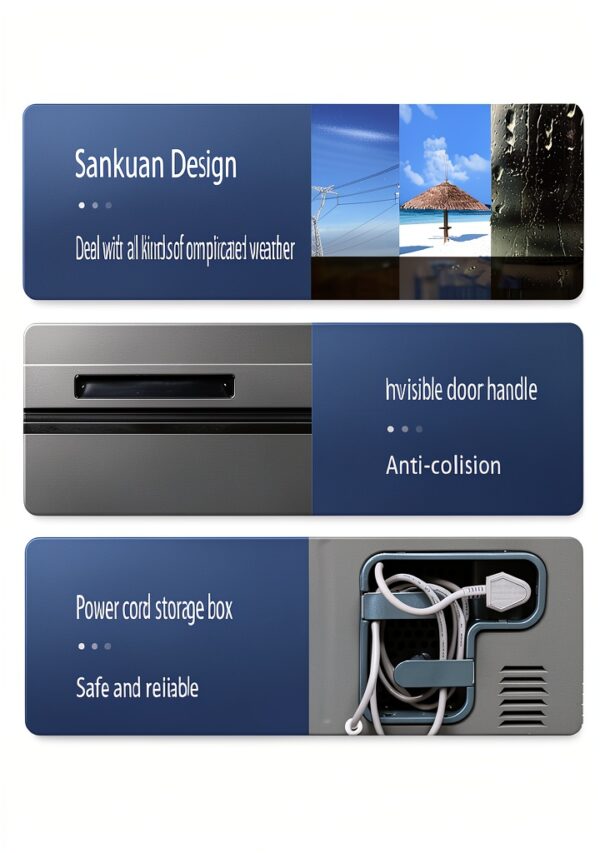 11.8 Cu Ft Deep Freezer Dorven – 7 Thermostat Settings, Basket-3