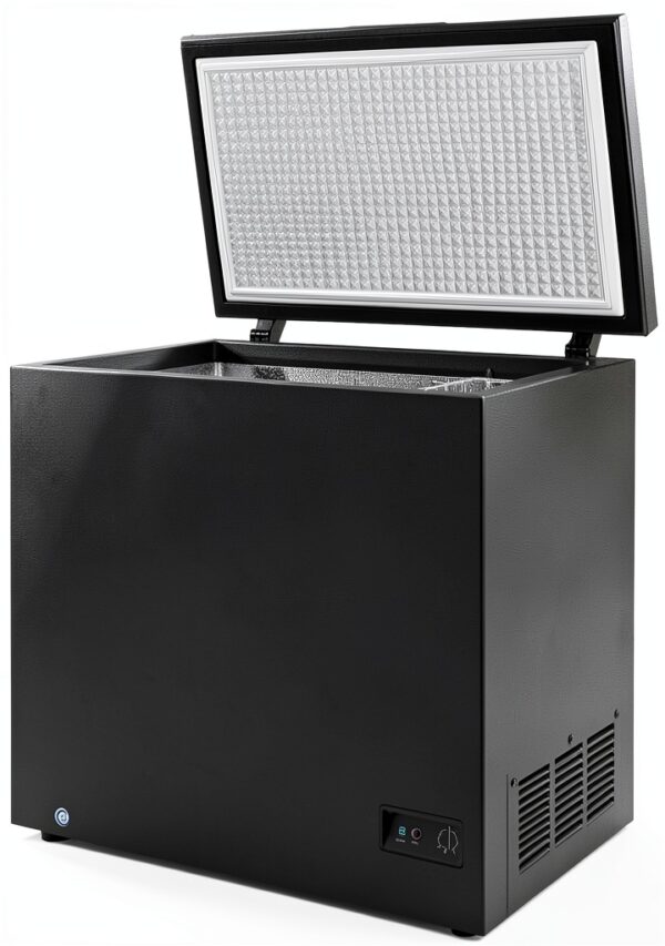 4.98 Cubic Feet Chest Freezer Generic Thermo Removable Basket Black-0